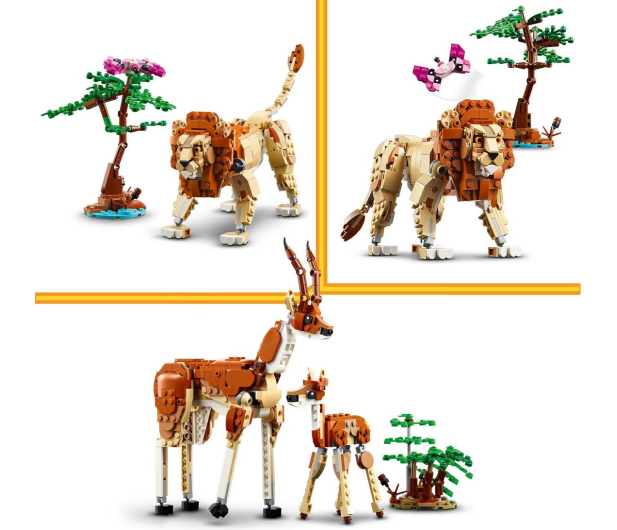 LEGO Creator 3 w 1 Dzikie zwierzęta z safari 31150 - 1203582 - zdjęcie 5